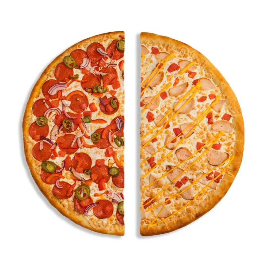 Собери Пиццу из половинок 